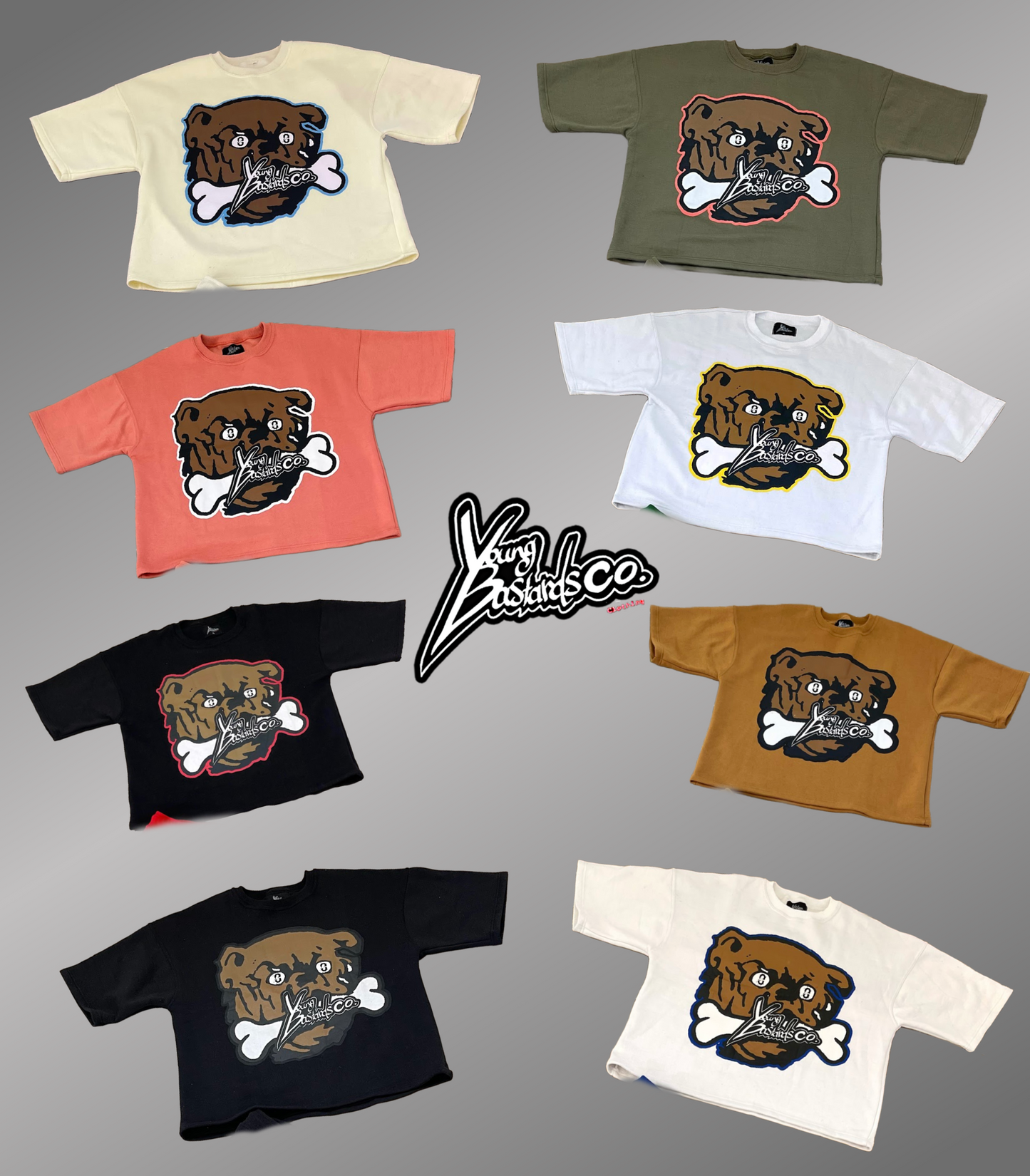 "B.O.D" CROPPED TEE- ALL COLORS