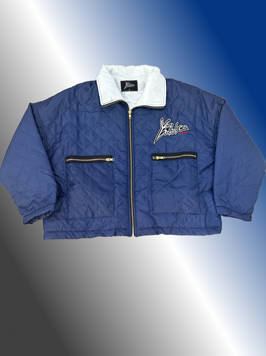 LOGO JACKET - NAVY BLUE & WHITE