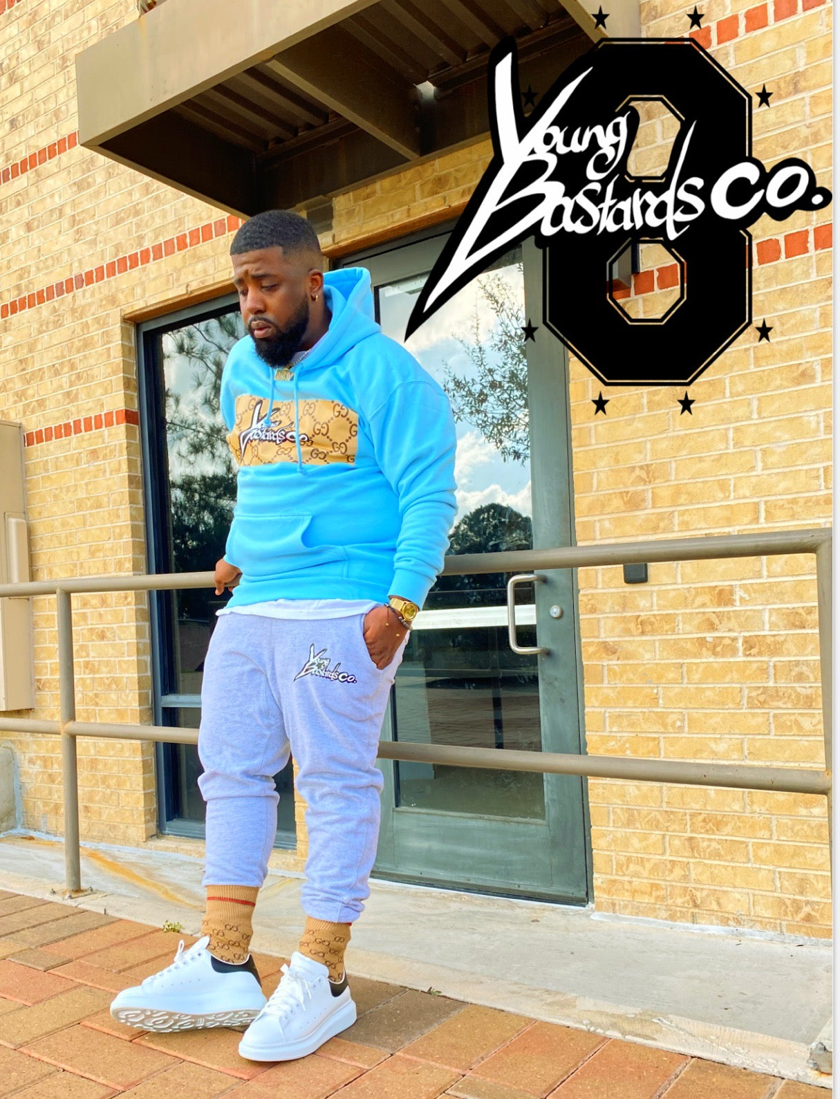 CLONE PULLOVER HOODIE - BABY BLUE