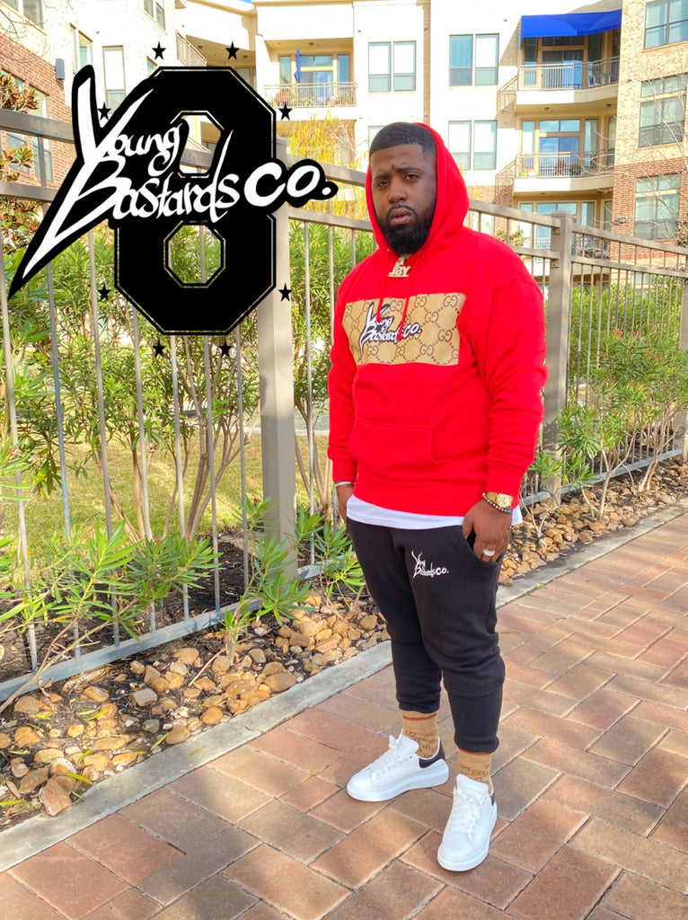 Red discount hoodie designer